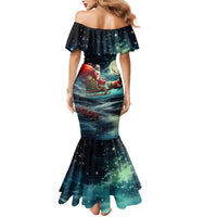 Skeleton Santa Claus Mermaid Dress Santa Claus Is Coming To Town - Wonder Print Shop
