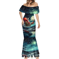 Skeleton Santa Claus Mermaid Dress Santa Claus Is Coming To Town - Wonder Print Shop
