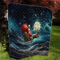 Skeleton Santa Claus Quilt Santa Claus Is Coming To Town - Wonder Print Shop
