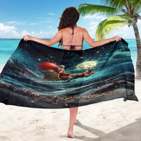 Skeleton Santa Claus Sarong Santa Claus Is Coming To Town - Wonder Print Shop