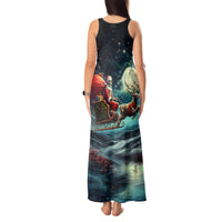 Skeleton Santa Claus Tank Maxi Dress Santa Claus Is Coming To Town - Wonder Print Shop