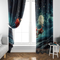 Skeleton Santa Claus Window Curtain Santa Claus Is Coming To Town - Wonder Print Shop