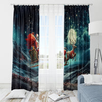 Skeleton Santa Claus Window Curtain Santa Claus Is Coming To Town - Wonder Print Shop