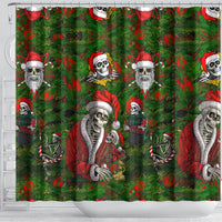 skeleton-santa-claus-shower-curtain-multi-skeleton-santa-pattern-ugly-christmas