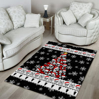 Skull Santa Area Rug Tree Skull Santa Ugly Christmas - Wonder Print Shop