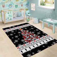 Skull Santa Area Rug Tree Skull Santa Ugly Christmas - Wonder Print Shop