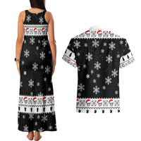 Skull Santa Couples Matching Tank Maxi Dress and Hawaiian Shirt Tree Skull Santa Ugly Christmas - Wonder Print Shop