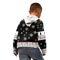 Skull Santa Kid Hoodie Tree Skull Santa Ugly Christmas - Wonder Print Shop
