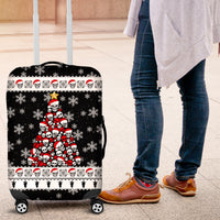 Skull Santa Luggage Cover Tree Skull Santa Ugly Christmas - Wonder Print Shop