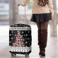 Skull Santa Luggage Cover Tree Skull Santa Ugly Christmas - Wonder Print Shop