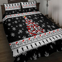 Skull Santa Quilt Bed Set Tree Skull Santa Ugly Christmas - Wonder Print Shop
