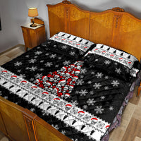 Skull Santa Quilt Bed Set Tree Skull Santa Ugly Christmas - Wonder Print Shop