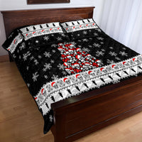 Skull Santa Quilt Bed Set Tree Skull Santa Ugly Christmas - Wonder Print Shop