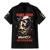 Skeleton Santa Claus Family Matching Mermaid Dress and Hawaiian Shirt Sorry Santa Naughty Just Feels So Nice - Wonder Print Shop