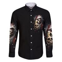 Skeleton Santa Claus Family Matching Off Shoulder Long Sleeve Dress and Hawaiian Shirt Sorry Santa Naughty Just Feels So Nice - Wonder Print Shop