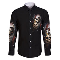 Skeleton Santa Claus Family Matching Short Sleeve Bodycon Dress and Hawaiian Shirt Sorry Santa Naughty Just Feels So Nice - Wonder Print Shop