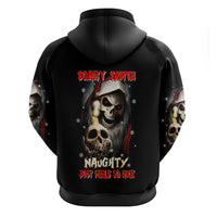 Skeleton Santa Claus Hoodie Sorry Santa Naughty Just Feels So Nice - Wonder Print Shop
