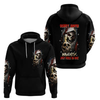 Skeleton Santa Claus Hoodie Sorry Santa Naughty Just Feels So Nice - Wonder Print Shop