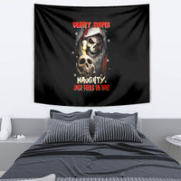 Skeleton Santa Claus Tapestry Sorry Santa Naughty Just Feels So Nice - Wonder Print Shop