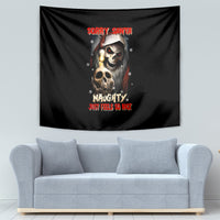 Skeleton Santa Claus Tapestry Sorry Santa Naughty Just Feels So Nice - Wonder Print Shop