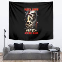 Skeleton Santa Claus Tapestry Sorry Santa Naughty Just Feels So Nice - Wonder Print Shop