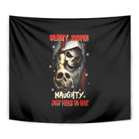 Skeleton Santa Claus Tapestry Sorry Santa Naughty Just Feels So Nice - Wonder Print Shop