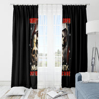 Skeleton Santa Claus Window Curtain Sorry Santa Naughty Just Feels So Nice - Wonder Print Shop