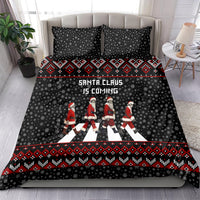Skeleton Santa Claus Bedding Set Santa Claus Is Coming Cross Street - Wonder Print Shop