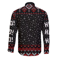 Skeleton Santa Claus Family Matching Long Sleeve Bodycon Dress and Hawaiian Shirt Santa Claus Is Coming Cross Street - Wonder Print Shop