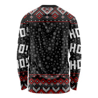 Skeleton Santa Claus Long Sleeve Shirt Santa Claus Is Coming Cross Street - Wonder Print Shop