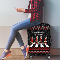 Skeleton Santa Claus Luggage Cover Santa Claus Is Coming Cross Street - Wonder Print Shop