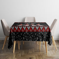 Skeleton Santa Claus Tablecloth Santa Claus Is Coming Cross Street - Wonder Print Shop