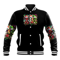Sugar Skull Santa Baseball Jacket The Good Girl In Me Got Tired So Bitch In Me Came Out - Wonder Print Shop