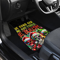 Sugar Skull Santa Car Mats The Good Girl In Me Got Tired So Bitch In Me Came Out - Wonder Print Shop