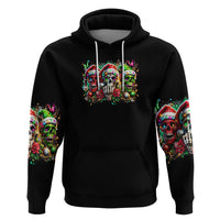 Sugar Skull Santa Hoodie The Good Girl In Me Got Tired So Bitch In Me Came Out - Wonder Print Shop