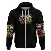 Sugar Skull Santa Hoodie The Good Girl In Me Got Tired So Bitch In Me Came Out - Wonder Print Shop