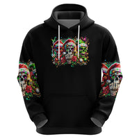 Sugar Skull Santa Hoodie The Good Girl In Me Got Tired So Bitch In Me Came Out - Wonder Print Shop