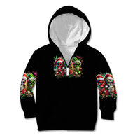 Sugar Skull Santa Kid Hoodie The Good Girl In Me Got Tired So Bitch In Me Came Out - Wonder Print Shop