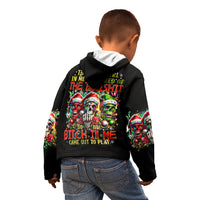 Sugar Skull Santa Kid Hoodie The Good Girl In Me Got Tired So Bitch In Me Came Out - Wonder Print Shop
