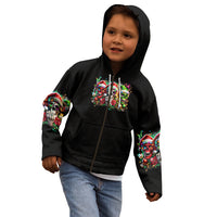 Sugar Skull Santa Kid Hoodie The Good Girl In Me Got Tired So Bitch In Me Came Out - Wonder Print Shop