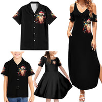 Skeleton Santa Claus Family Matching Summer Maxi Dress and Hawaiian Shirt Whe You're Dead Inside But It's Christmas - Wonder Print Shop