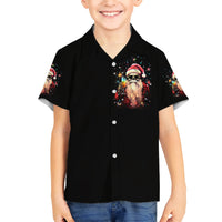 Skeleton Santa Claus Kid Hawaiian Shirt Whe You're Dead Inside But It's Christmas - Wonder Print Shop