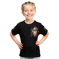 Skeleton Santa Claus Kid T Shirt Whe You're Dead Inside But It's Christmas - Wonder Print Shop