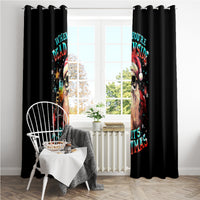 Skeleton Santa Claus Window Curtain Whe You're Dead Inside But It's Christmas - Wonder Print Shop