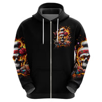 Lady Skull Hoodie Yes I'm A Bitch But Not Yours - Wonder Print Shop