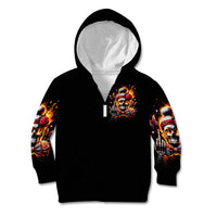 Lady Skull Kid Hoodie Yes I'm A Bitch But Not Yours - Wonder Print Shop