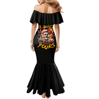 Lady Skull Mermaid Dress Yes I'm A Bitch But Not Yours - Wonder Print Shop