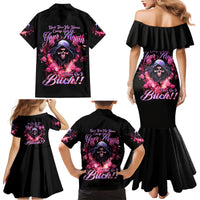 Rose Skull Family Matching Mermaid Dress and Hawaiian Shirt Next Time My Name Comes Out Of Your Mouth Choke On iT Bitch - Wonder Print Shop