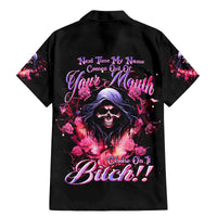 Rose Skull Family Matching Mermaid Dress and Hawaiian Shirt Next Time My Name Comes Out Of Your Mouth Choke On iT Bitch - Wonder Print Shop