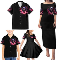 Rose Skull Family Matching Puletasi Dress and Hawaiian Shirt Next Time My Name Comes Out Of Your Mouth Choke On iT Bitch - Wonder Print Shop